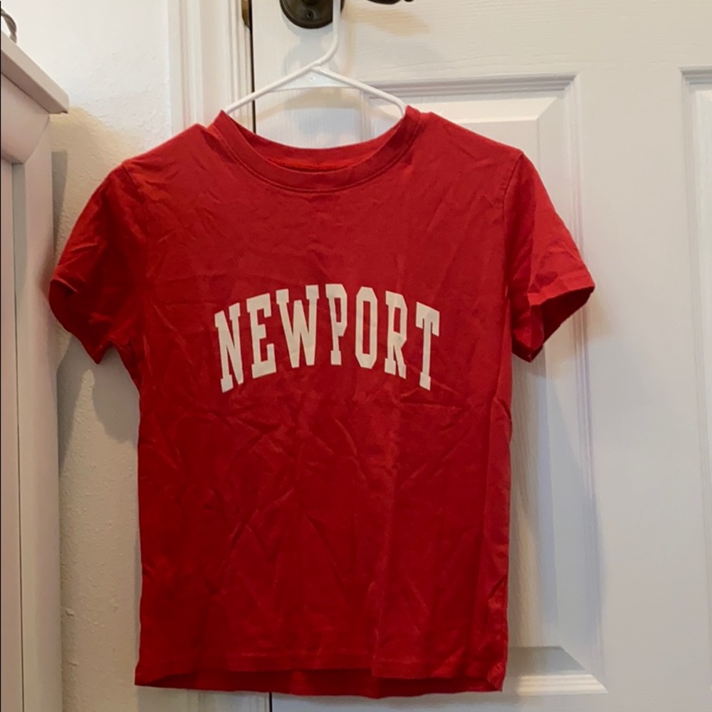 Red newport shirt